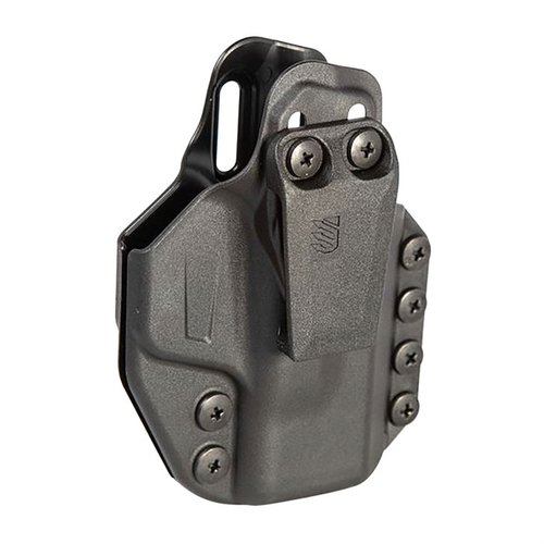 Stache™ IWB - innovatiivinen, modulaarinen holsteri, joka tarjoaa mukavuutta ja jäykkyyttä, suunniteltu piilotettavaksi ja yhteensopiva lisävarusteiden kanssa.