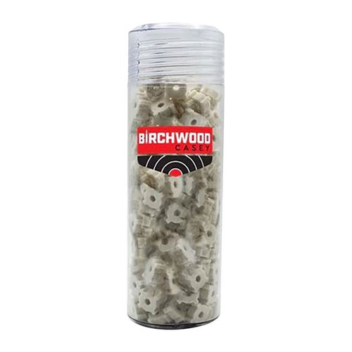 STAR CHAMBER WOOL CLEANING PADS 100 kpl, kuuden pisteen puhdistuspäät, puuvillaa, kätevä muoviputkipakkaus, täydellinen valinta aseiden huoltoon.