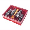 4 DIE - DELUXE PISTOL DIE SET, 50 BEOWULF tarjoaa teräksiset sizing- ja taper crimp -die:t, jotka helpottavat latausprosessia ja parantavat tarkkuutta.