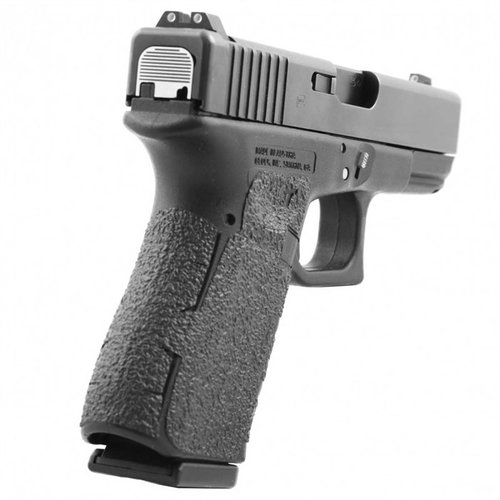 Talon Gen 4 Glock Grip Tape parantaa G19, G23, G25, G32 ja G38 -pistoolien ergonomiaa ja käsiteltävyyttä, eikä se vahingoita asetta poistaessa.