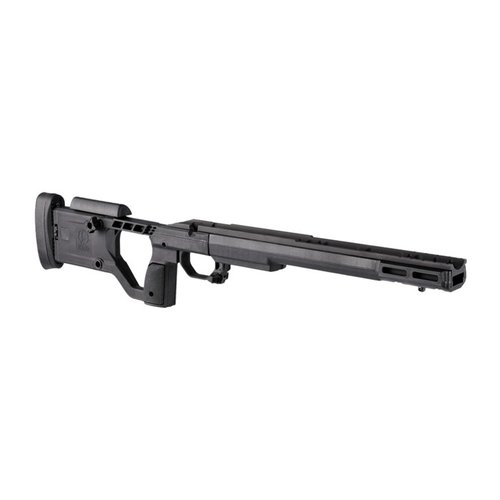 TIKKA T3X X-Ray Chassis tarjoaa kevyen rakenteen, ergonomiset säädöt, AICS-magasineiden tuen ja alumiini-polymeerihybridin edut ilman korkeaa hintaa.