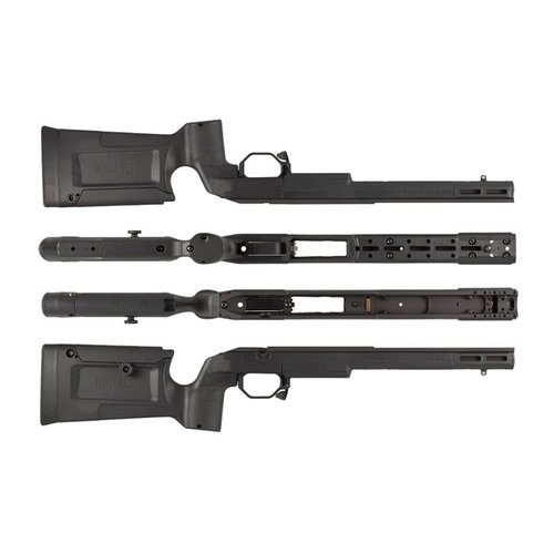 TIKKA T3X Bravo Chassis yhdistää mukavuuden, modulaarisuuden ja tarkkuuden, ottaen AICS-magat käyttöön suoraan laatikosta.