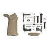 Aero Precisionin AR-15 MOE Lower Parts Kit sisältää kaikki tarvittavat osat, lukuun ottamatta fire control groupia, ja se tarjoaa Magpul MOE Gripin ja Trigger Guardin.