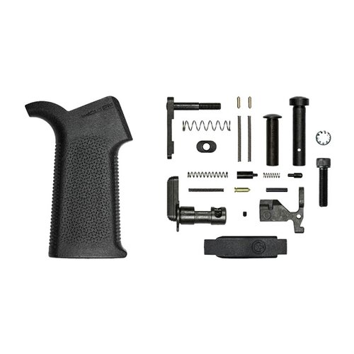 Aero Precisionin AR-15 MOE SL Lower Parts Kit tarjoaa kaiken tarvittavan Aero Precision AR15 Gen 2 Lower Receiverin kokoamiseen, mukana Magpul MOE Grip.