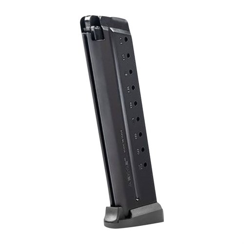 MEC-GAR 1911:n täysikokoiset 10-Rd anti-friction -koodatut ja 9-Rd blued -patruunat tarjoavat luotettavan ja kestävän suorituskyvyn korkealaatuisista materiaaleista.