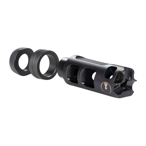 Ultradyne Pulse Compensator 5.56/.223 vähentää rekyyliä ja piipun nousua, parantaa tarkkuutta ja on yhteensopiva monien kaliiperien kanssa.