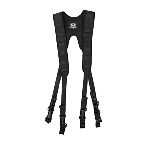 Grey Ghost Gearin LE Duty Belt Suspenders pitävät vyön tukevasti ylhäällä, mahdollistavat lisävarusteiden kiinnittämisen ja ovat valmistettu 1050 denier ballistic nylonista.