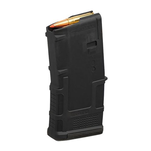 .300 Blackout -kaliiperille suunniteltu Magpul PMAG 20 AR 300 B on kestävä, kompakti ja turvallinen patruunalaatikko, joka estää väärien patruunoiden käytön.