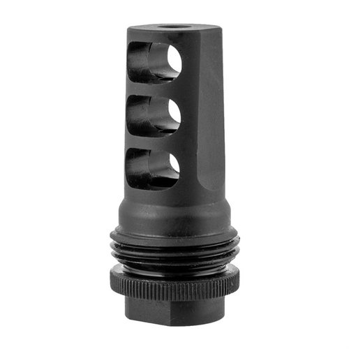 AR-15 ASR Muzzle Brake 5.56 kaliberi vähentää tehokkaasti rekyyliä ja piipun nousua, ja se on yhteensopiva Specwar, Saker, Omega, Hybrid ja Harvester Big Bore ASR -järjestelmien kanssa.