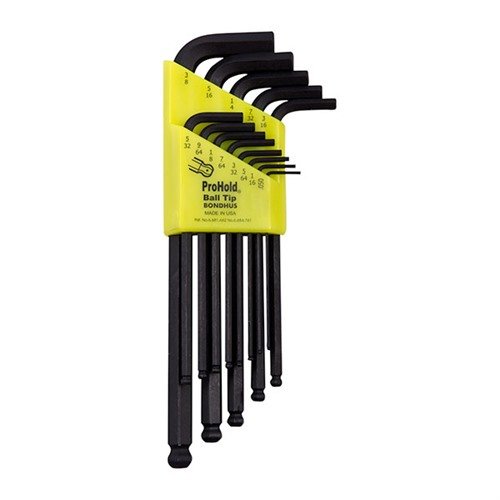 PROHOLD TIP BALL END WRENCHES pitää ruuvin tiukasti paikoillaan ja tarjoaa sujuvan pyörimisliikkeen ilman häiriöitä, vahvuus ei heikkene.