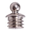 BRADLEY GUNSIGHT BRASS SKIRTED BEAD, 1/16" 3-56 TPI, BRIGHT SILVER