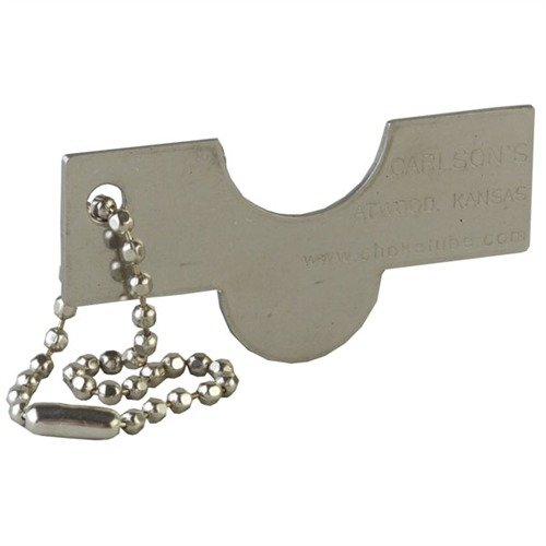 UNIVERSAL CHOKE TUBE WRENCH on kevyt ja helppokäyttöinen työkalu, joka on vahvempi ja hellävaraisempi kuin kolikko sekä sopii lähes kaikkiin choke tube -paikkoihin.