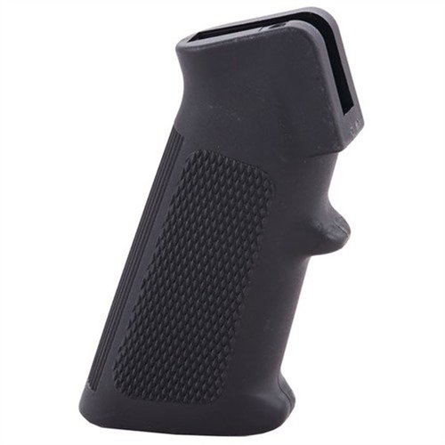 COLT PISTOL GRIP POLYMER BLACK tarjoaa erinomaisen otteen ja mukavuuden AR-15/M4 -aseissa, parantaen tarkkuutta ja hallintaa ampumisen aikana.