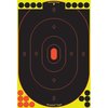 SHOOT-N-C® TARGETit erottavat osumat kirkkaalla fluoresoivalla värillä, joten osumat näkyvät helposti ilman kiikareita. Itsekiinnittyvät ja korjauspasterit mukana.