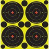 SHOOT-N-C® TARGET 3" BULLSEYE - Helposti näkyvät osumat, itsekiinnittyvät taulut ja kirkas fluoresoiva väri tekevät ampumisesta vaivatonta ilman kaukoputkia.