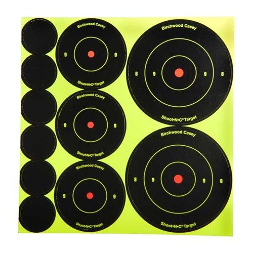 SHOOT-N-C® TARGETit korostavat osumiasi kirkkaalla fluoresoivalla värillä, joten osumat näkyvät heti. Itsekiinnittyvät ja helppokäyttöiset.