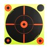 SHOOT-N-C® TARGET, 8" CROSSHAIR - Helppo nähdä osumat kirkkaan fluoresoivan värin ansiosta. Itsekiinnittyvät, 50 pakkausta, sisältää korjaustarrat.