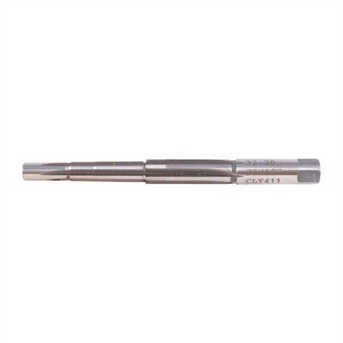 CLYMERin 32-20 Winchester Finish Reamer on korkealaatuinen työkalu, joka takaa tarkkuuden ja kestävyyden ammattilaiselle, valmistettu USA:ssa M-7 High Speed Steelistä.