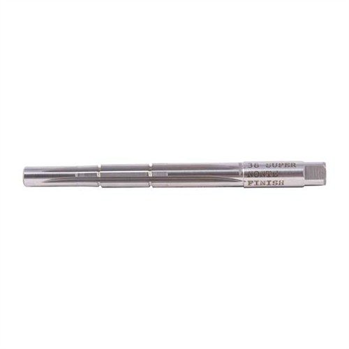 .38 Super -tyylinen Clymerin pistol chambering reamer takaa tarkat ja kestävämmät kammiot, valmistettu laadukkaasta M-7 High-Speed Steel -materiaalista.