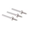 #6 Point Mandrel, 1⁄8" shankilla, sopii 1⁄8" arbor holeen. Max 25,000 rpm. Pakkaus sisältää 3 mandrelia, täydellinen työkalu ammattilaisille.