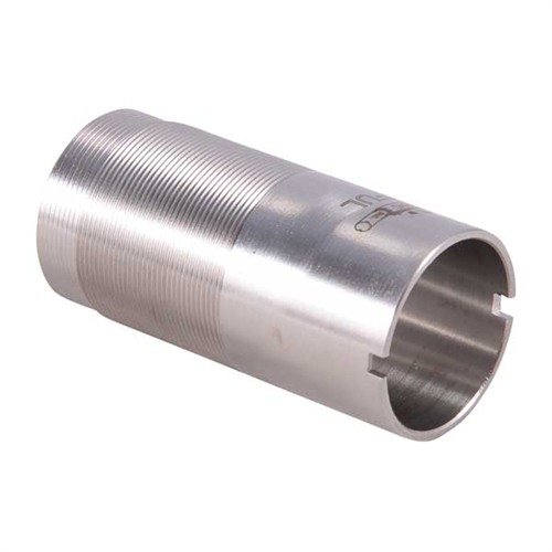 12GAUGE SCREW-IN THINWALL CHOKE TUBES tarjoavat huipputason suorituskykyä, ruostumatonta terästä, sileä sisäpinta ja "näkymättömän" muotoilun.