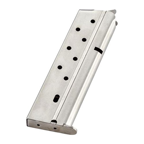 CMC Classic 10mm - kestävä ja luotettava 1911 -patruunalehti, 9 laukauksen kapasiteetti, sileä pinta helppoon asennukseen ja piilottamiseen.