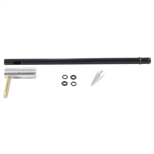 ADJUSTABLE ROD GUIDES suojaa kiväärin kammiota puhdistuksen aikana, estää saastumisen, ja mahdollistaa nopean säädön eri toimintapituuksille.