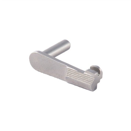.45 ACP 1911 Heavy Duty Slide Stop on valmistettu karkaistusta teräksestä, tarjoten maksimaalista kestävyyttä ja tarkkuutta. Saatavilla standardi- ja ylipitkillä pinneillä.