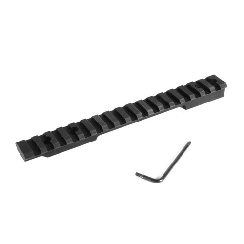 EGW Weatherby Mark V HD Scope Bases tarjoavat yhden kappaleen Picatinny-railin, tarkkuusvalmistettu 7075 T6 alumiinista, helppoon kiinnitykseen ja parempaan tarkkuuteen.