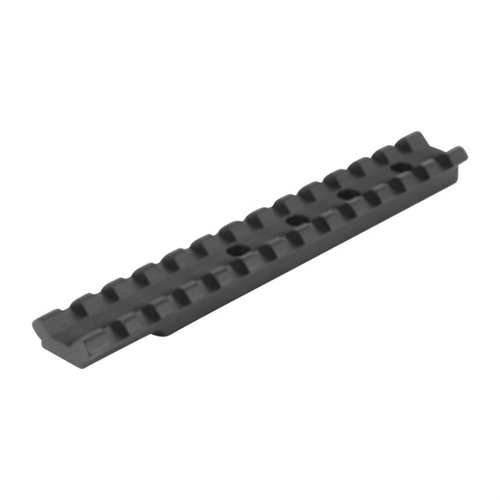 CVA V2 Muzzleloader Picatinny Rail tarjoaa joustavuutta kiinnittää scope rings ja lisävarusteet, painaa vain 2-3 oz ja ei estä alkuperäisten tähtäinten käyttöä.