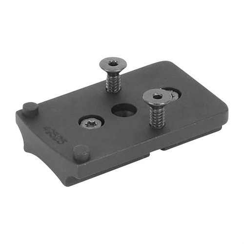 .670" radius Trijicon RMR sight mount, valmistettu 7075-alumiinista, matte black -pinnoite, yhteensopiva useiden aseiden kanssa, helppo asentaa.