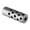 QUIET MUZZLE BRAKE 30 CALIBER ohjaa äänekkään laukauksen kaasut ja melun pois ampujasta, vähentää rekyyliä ja laukaisun nousua, ei vaikuta tarkkuuteen.