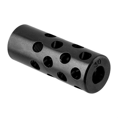 GENTRY CUSTOM QUIET MUZZLE BRAKE 30 CALIBER ohjataan ääntä ja kaasua pois ampujasta, vähentää rekyyliä ja nousua, ei vaikuta tarkkuuteen.
