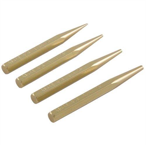 STARTER PUNCHES - 4 osan setti, ei naarmuta pintaa, tarkasti koneistettu yleisiin pin-kokoihin, mukana muovinen säilytyspussi, täydellinen tarkkuustyökaluille.