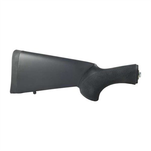 HOGUE OVERMOLDED SHOTGUN BUTTSTOCK tarjoaa kestäviä ja varmoja otteita, pehmeä kumipinnoite, iskuvaimennus ja saatavilla eri pituuksilla.