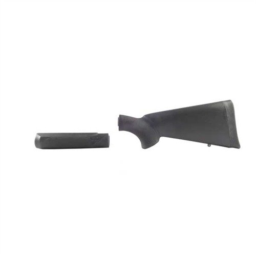 Kestävä OVERMOLDED SHOTGUN STOCK & FOREND SET tarjoaa erinomaisen otteen, pehmeä kumipinnoite ja iskua vaimentava perälevy, täydellinen 12GA-haulikoille.