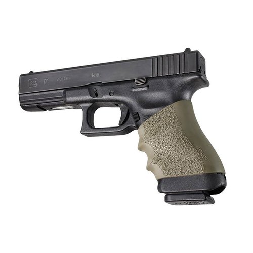 SEMI-AUTO HANDALL™ GRIP tarjoaa mukautuvan, liukumattoman otteen ilman asemuutoksia, parantaen ampumamukavuutta ja tarkkuutta.