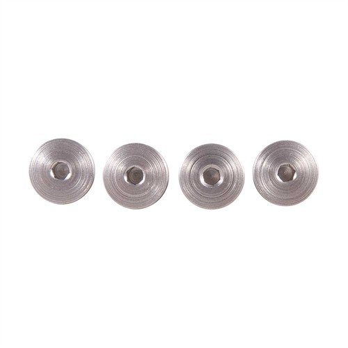 HOGUE:n SEMI AUTO GRIP SCREWS tarjoavat tehdaslaatuista korvaavaa ruuvia, joka säilyttää alkuperäisen ulkonäön ja estää ruuvien kulumisen hex-pään ansiosta.