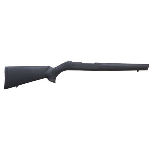HOGUE RUGER 10/22 - Täydellinen mukavuus ja tuki, varustettu kumilla päällystetty varsi, joka sopii .920" bull barrel -malleihin. Sisältää kumisen peräpadin.
