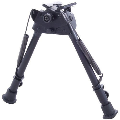HARRIS S-L BIPOD SLING SWIVEL MOUNT 9-13" mustaa, tarjoaa vakautta ja tarkkuutta, säädettävät jalat ja kestävä rakenne, täydellinen bolt action -kiväreille.