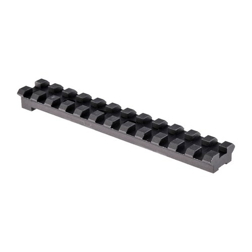 Colt Anaconda Picatinny Scope Base tarjoaa täydellisen istuvuuden ja kestävä anodisoitu musta pinta, joka mahdollistaa punapisteen tai pistoolikaukoputken lisäämisen.