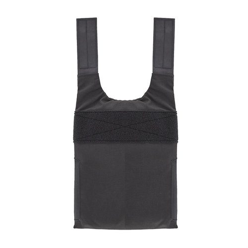 Spiritus Systems LV/119 Rear Covert Plate Bag tarjoaa matalan profiilin ratkaisun, jossa on säädettävä cummerbund ja IR-tunnistimiin sopiva velcro-paneeli.