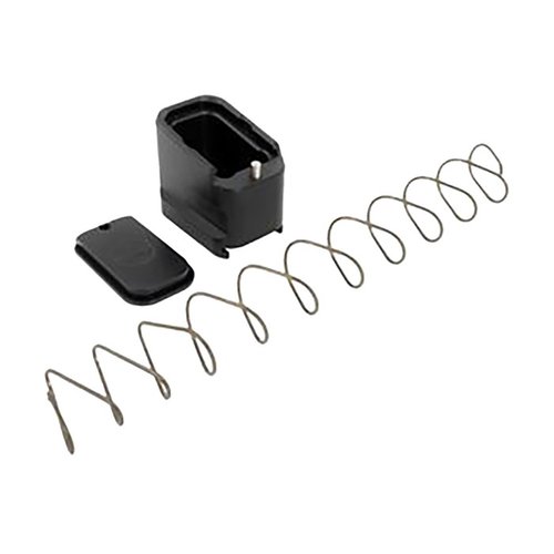 +5/4 MAG EXTENSION lisää 5 patruunaa Glock 19:ään ja 4 patruunaa Glock 23:een, ja sen ainutlaatuinen muotoilu mahdollistaa nopean pääsyn jouselle.