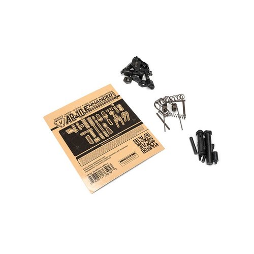 Strike Industries AR-10 Enhanced Lower Parts Kit tarjoaa kaikki tarvittavat osat alareunasi rakentamiseen, ilman laukaista, ja mahdollisuuden valita oma AR-laakeri.