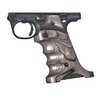 VOLQUARTSENin LAMINATE GRIPS Ruger Mark IV 22/45: ergonomiset sormikourut, peukalotuki, CNC-koneistettu laminoidusta puusta, mukana neljä allen-pulttia ja pidennetty patruunavapautus.