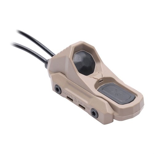 AXON™ SWITCH tarjoaa täydellisen hallinnan valojen ja laserien käyttöön kompakti ja kestävä rakenne, erottuvilla painikkeilla ja 7" kaapelilla.