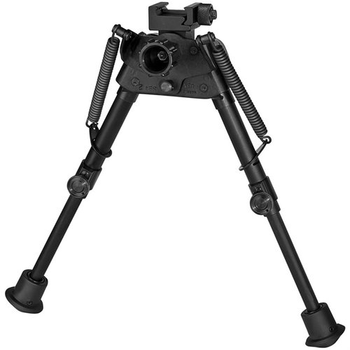 HARRIS S-BR2P BIPOD, 6-9" Picatinny, on its ultrakevyt rakenne (13 oz), itsenäisesti tasapainottavat jalat ja nopea käyttö tekevät siitä täydellisen ampuma-alustaksi.
