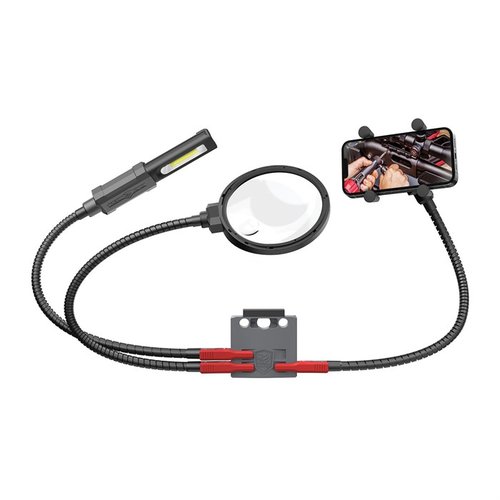 SMART-ASSIST ACCESSORY SYSTEM on helppo kiinnittää Master Gun Viseen tai Workstationiin, tarjoten joustavan tavan suurentaa tai valaista DIY-projekteja.