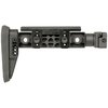 ALPHA SERIES FIXED BEAM STOCK tarjoaa säädettävän poskipalan, kestäviä materiaaleja ja monipuoliset kiinnitysvaihtoehdot, sopien eri käyttäjille.