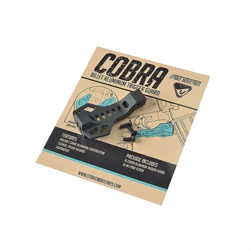 Strike Industriesin Cobra Billet Aluminum Trigger Guard yhdistää muotoilun ja toiminnallisuuden, tarjoten turvallisen sormitukipisteen ja nopeammat lataukset.